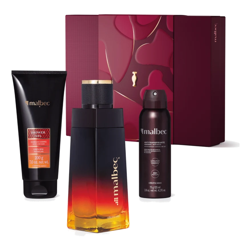 Kit Malbec X — O Boticário